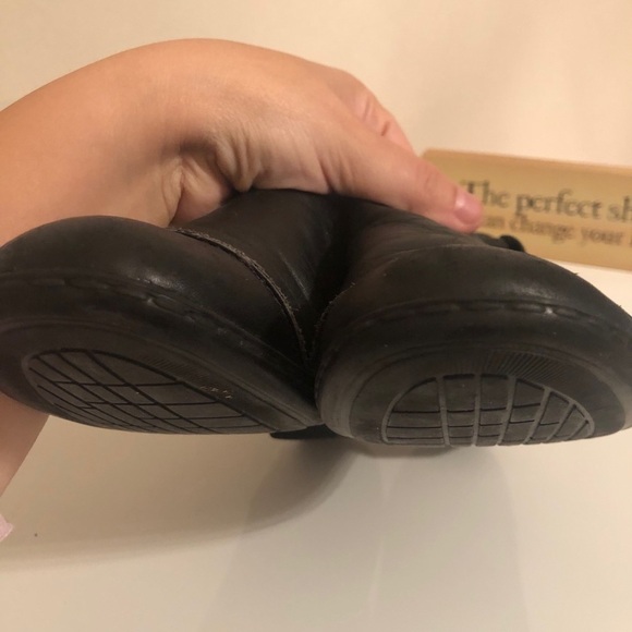 WALKING Cradles leather Black Round Toe Shoes size 7 - Picture 12 of 15